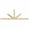 Ekena Millwork Saratoga Rough Sawn Timber Gable Bracket, Douglas Fir, 108"W x 54"H x 4"D x 4"F, 12/12 Pitch GBW108X54X0404SAR00RDF - alternate 4
